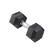 Front. Inspire - Inspire Fitness 10 LB Rubber Dumbbell - Black.