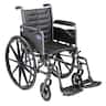 Invacare - Tracer EX2 Wheelchair for Adults, Standard Folding (18 Inch Seat), Footrests, Full Arms - Black
