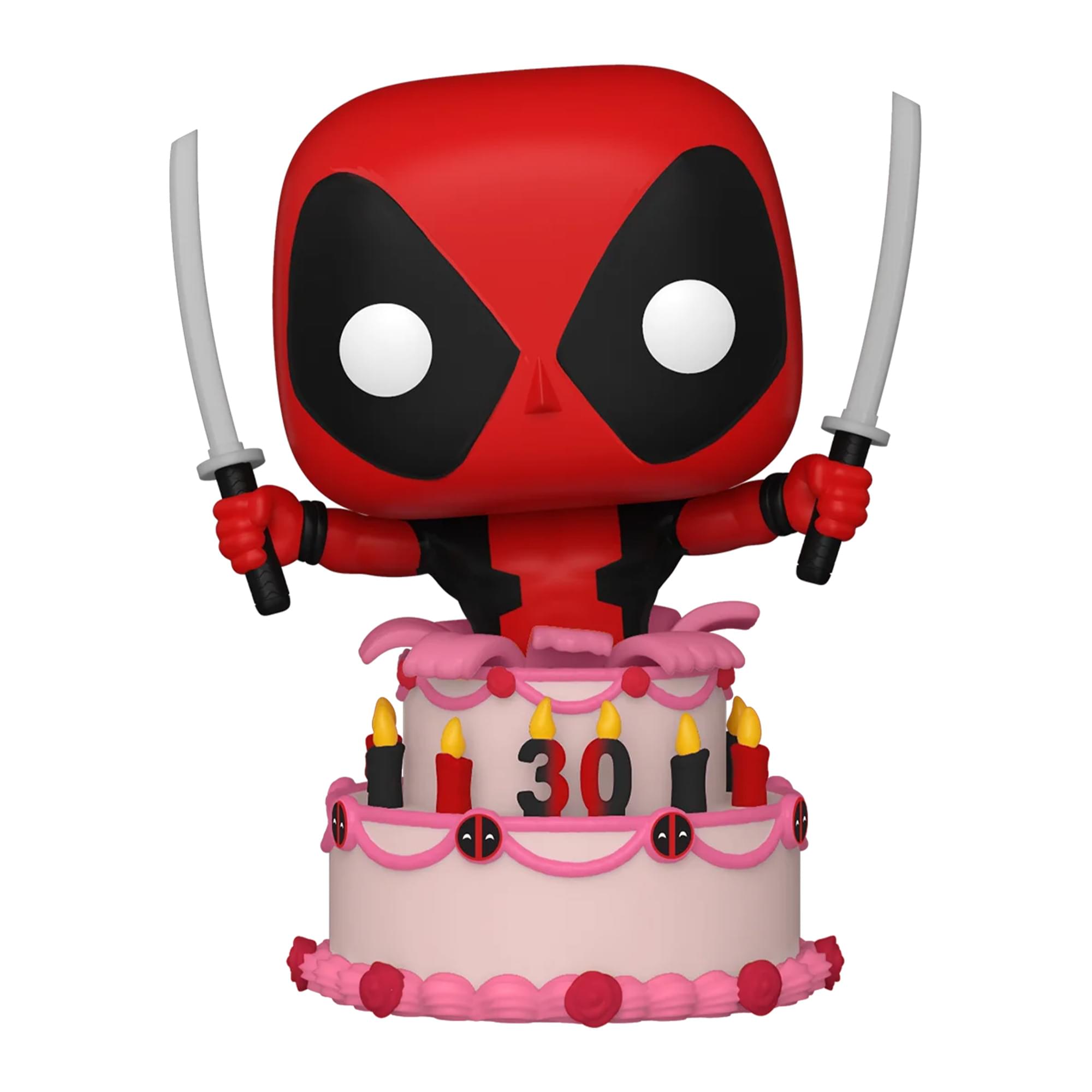 Alt View 1. Marvel - Marvel Funko POP | Deadpool in Cake - Red.