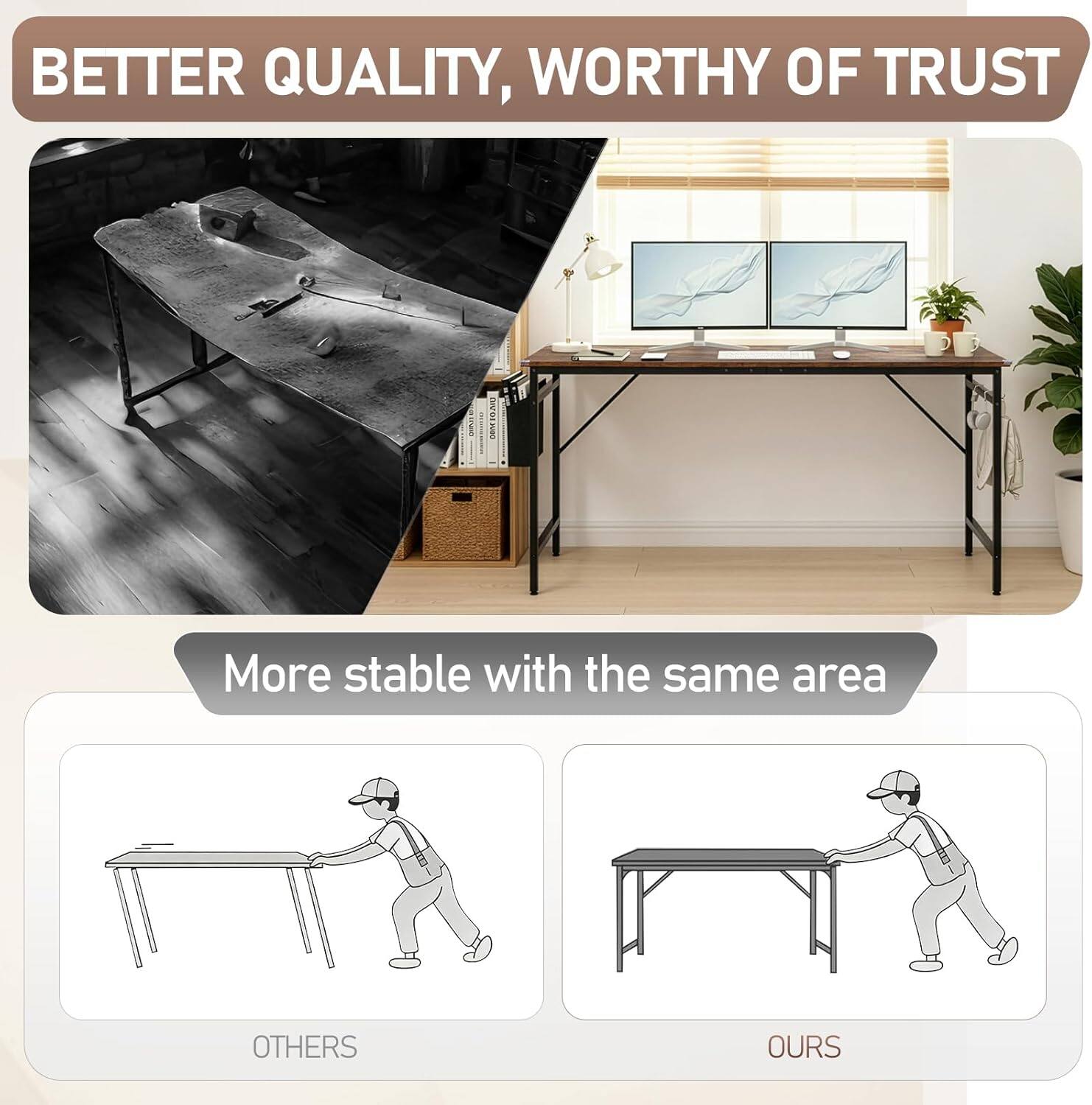 BETTER QUALITY, WORTHY OF TRUST

More stable with the same area

OTHERS

OURS
