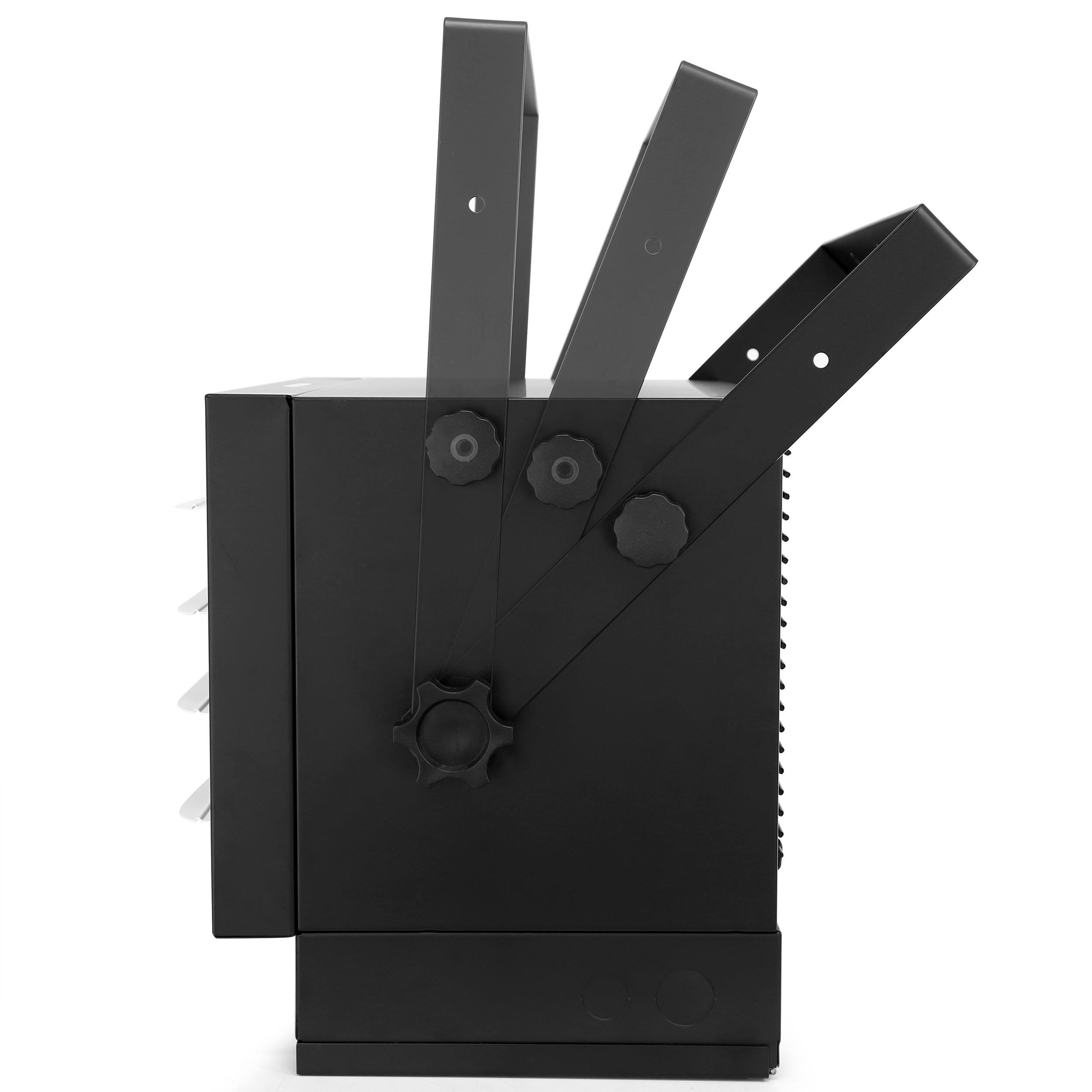 Alt View 4. VieAir - Vie Air 7500W Portable Hard-Wire Installation Garage Heater With Remote and Vertical and Horizontal Air Flow in Black - Black.