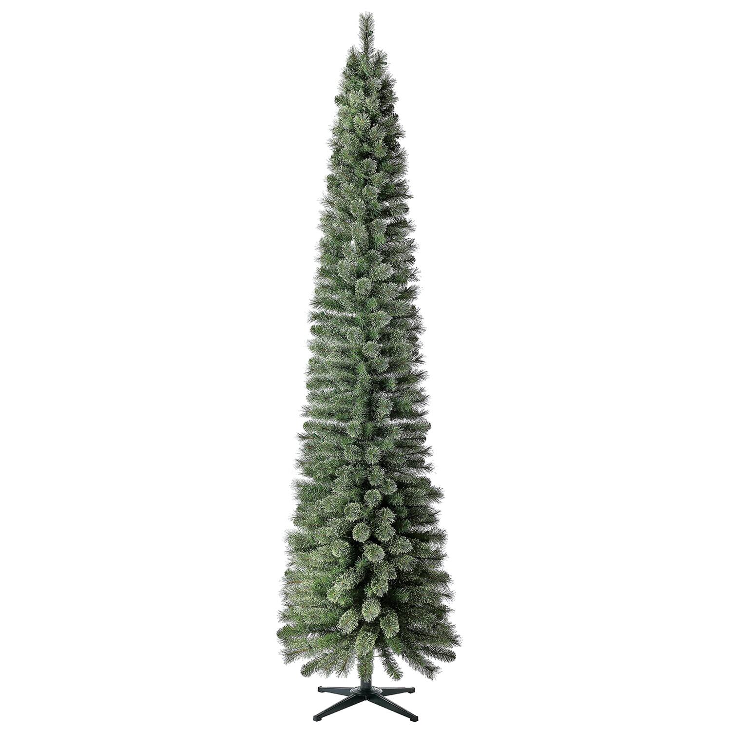 Alt View 4. Home Heritage - Home Heritage Stanley 9' Pine Artificial Christmas Tree, PreLit 500 White Lights - Green.