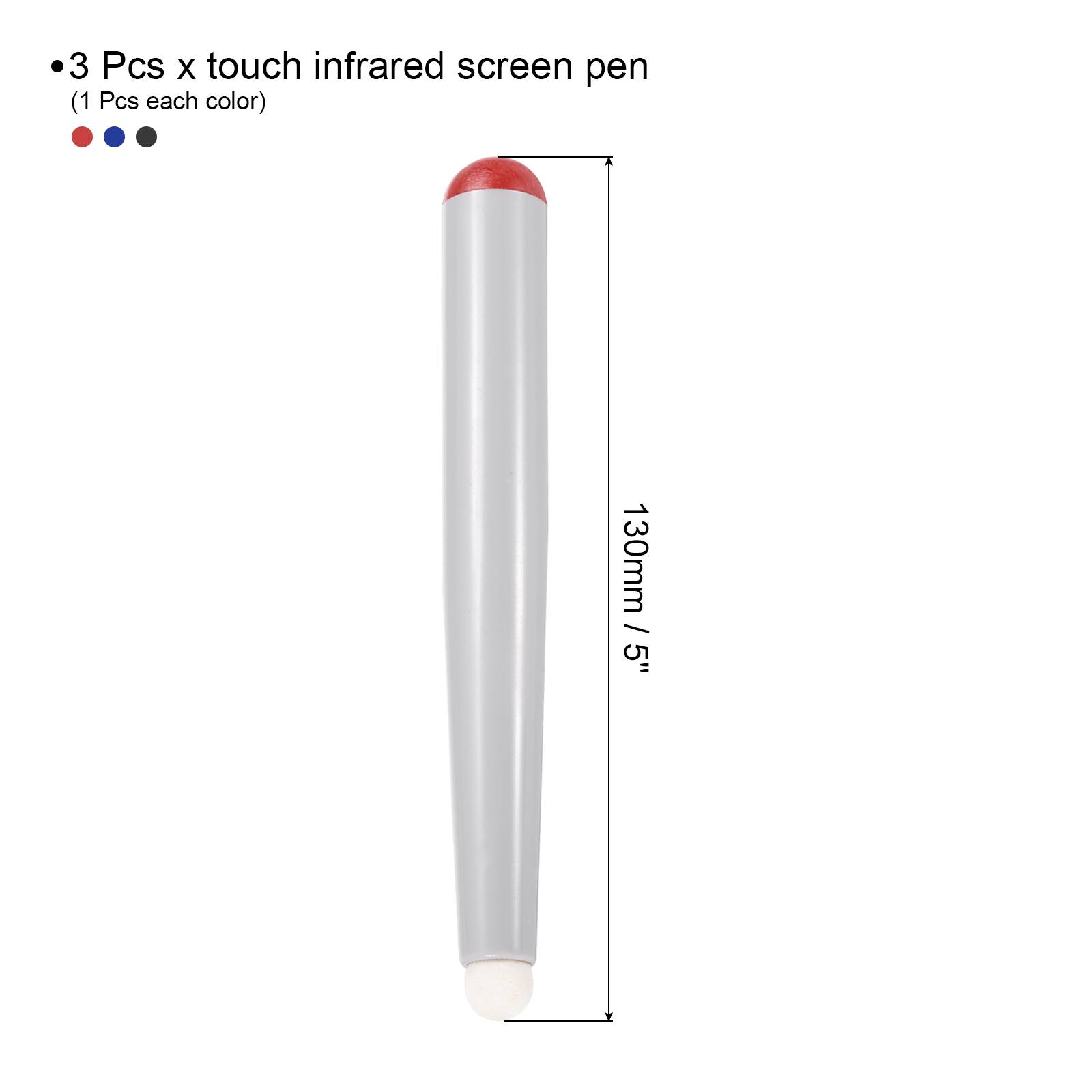 3 Pcs x touch infrared screen pen (1 Pcs each color)  
130mm / 5"