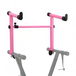 5 CORE - Keyboard Stand Adapter 2 Tier Adjustable Second Extension Add On for Digital Piano Stands - Pink