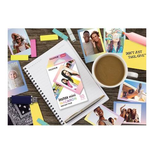 mini FUJFILM DON'T JUST TAKE GIVE FUJFILM mini 10 instax MACARON FILM INSTANT