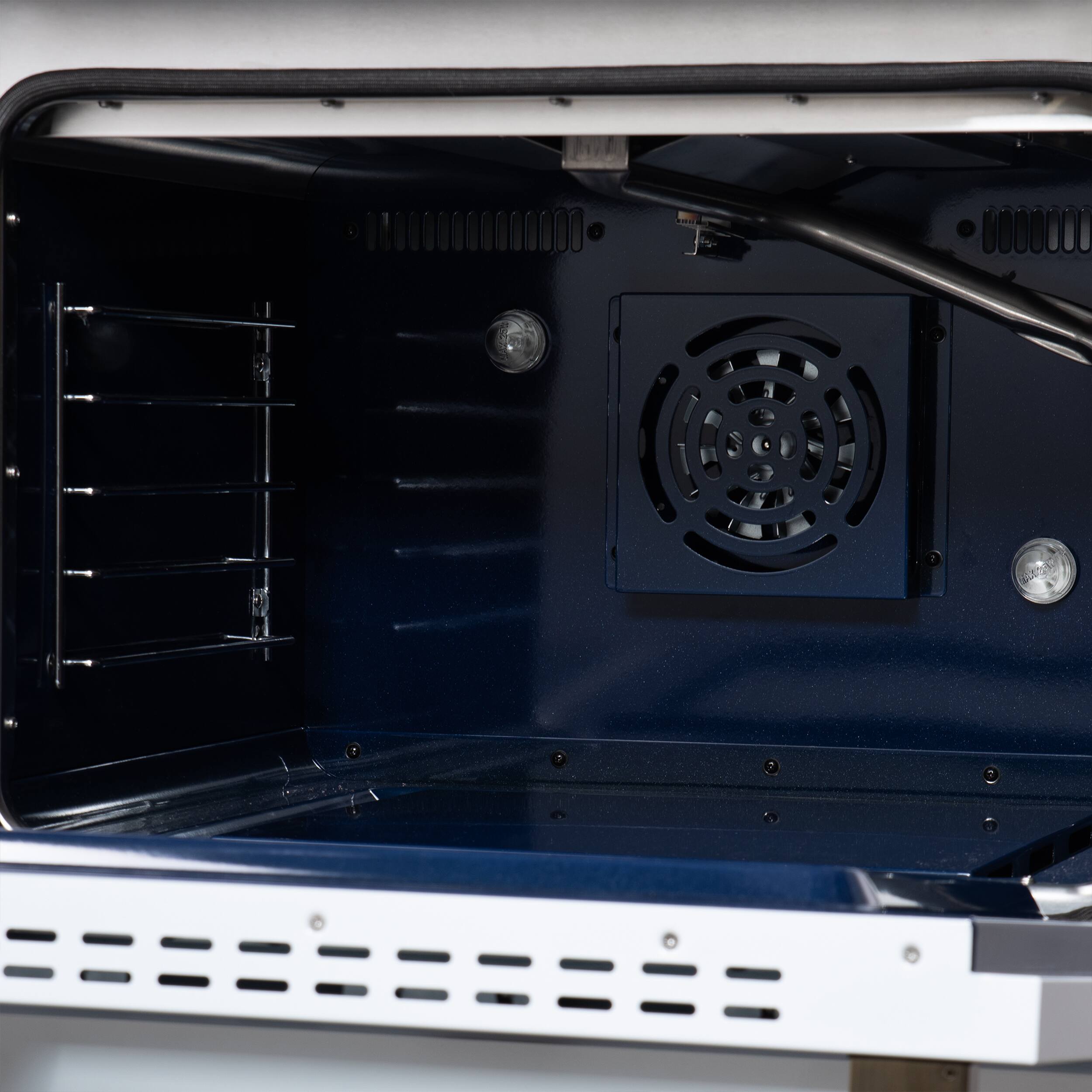 Alt View 13. Forno Appliances - Massimo 6.58 Cu. Ft. Freestanding True Convection Gas Range with Air Fryer Kit, Wok Support & Two Griddles - White.