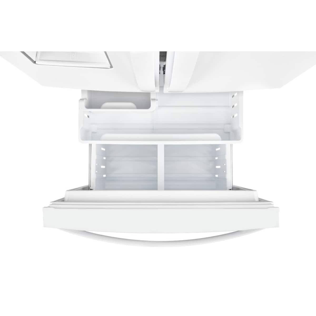 Alt View 8. Whirlpool - Whirlpool - 20 Cu. Ft. Wide French Door Refrigerator - White - White.