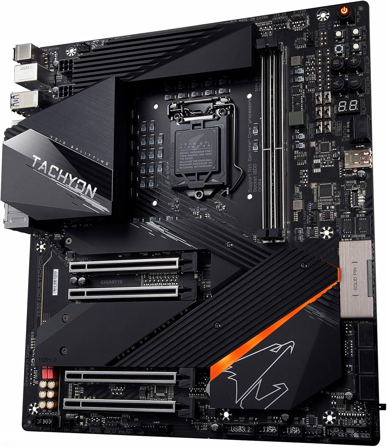 Sure, here is the corrected and grouped text from the image:

---

**Top Left:**
- WOTTUR 20111 S
- VOID SPLITTING
- TACHYON

**Top Right:**
- TESM UP
- a IOM E m OSTALL DE REHOE AVe THEN r PA NETMAs PRICEPSOR - ACTURING THERSAN LED C MADE IN CHINA 0O84_AS

**Middle:**
- processors 90
- intel B Gen 1ith 1200 Support Socket P8CO ne STS FANZ + R_YTR RATIOLUP RATIO 08_PORT Z5S8AORUSTACHYO 110M 2

**Bottom Left:**
- PCEEEA GIGABYTE ON FIGHT UP. TEAM - PIN SOLI 04 USB3:2 ISB TISB

**Motherboard:**
- GIGABYTE
- Z97X-AX ARCTIC
- 110M.2
- USB 3.2 Gen 1
- USB 3.2 Gen 2
- USB 2.0
-