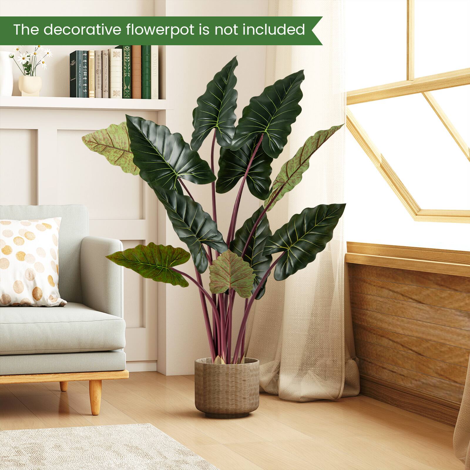 The decorative flowerpot is not included