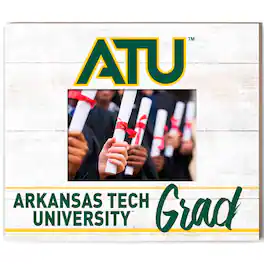 Jardine - Arkansas Tech 13.5" x 11.5" Grad Frame - White