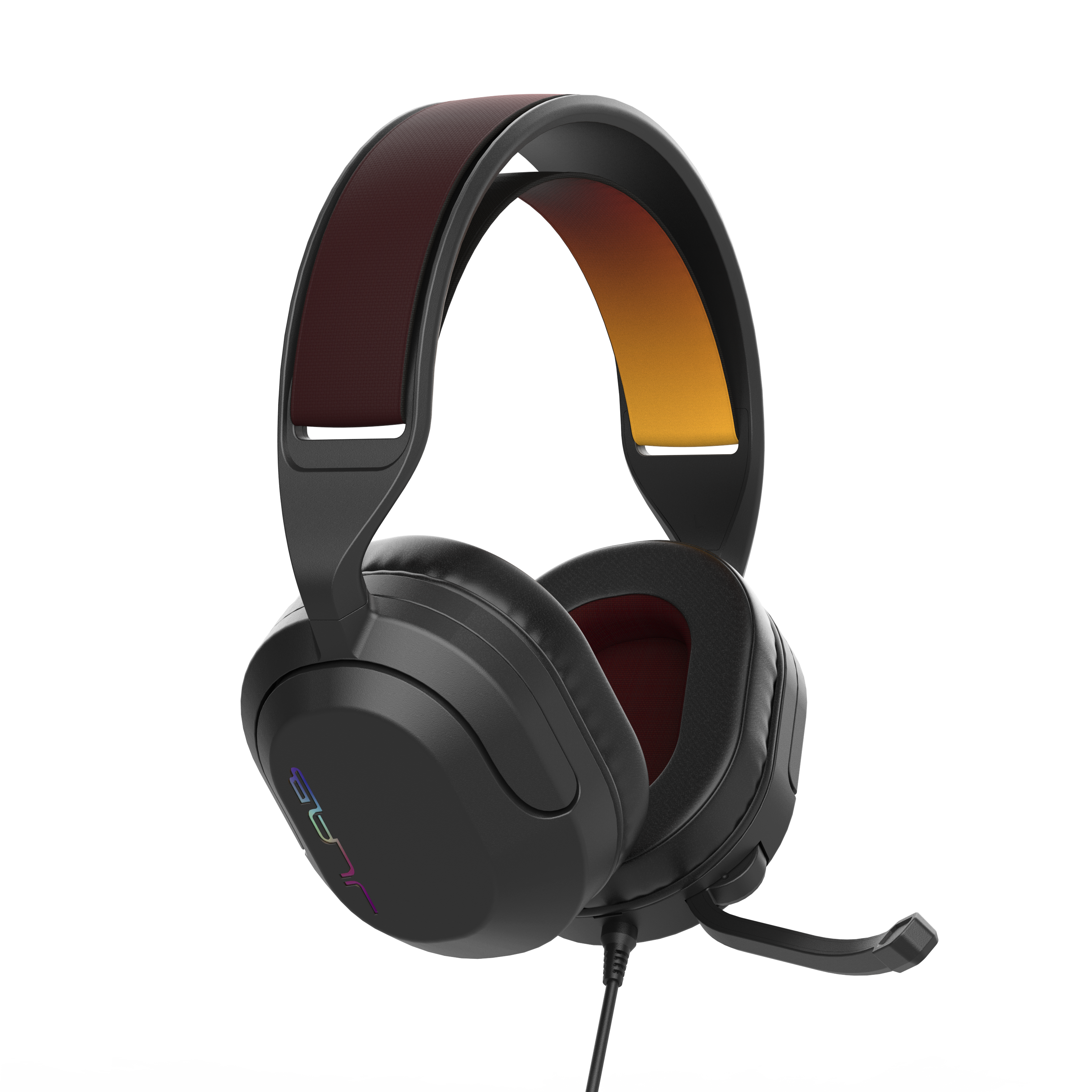 Back. JLab - Nightfall Wired Gaming Over The Ear Headset - Black.