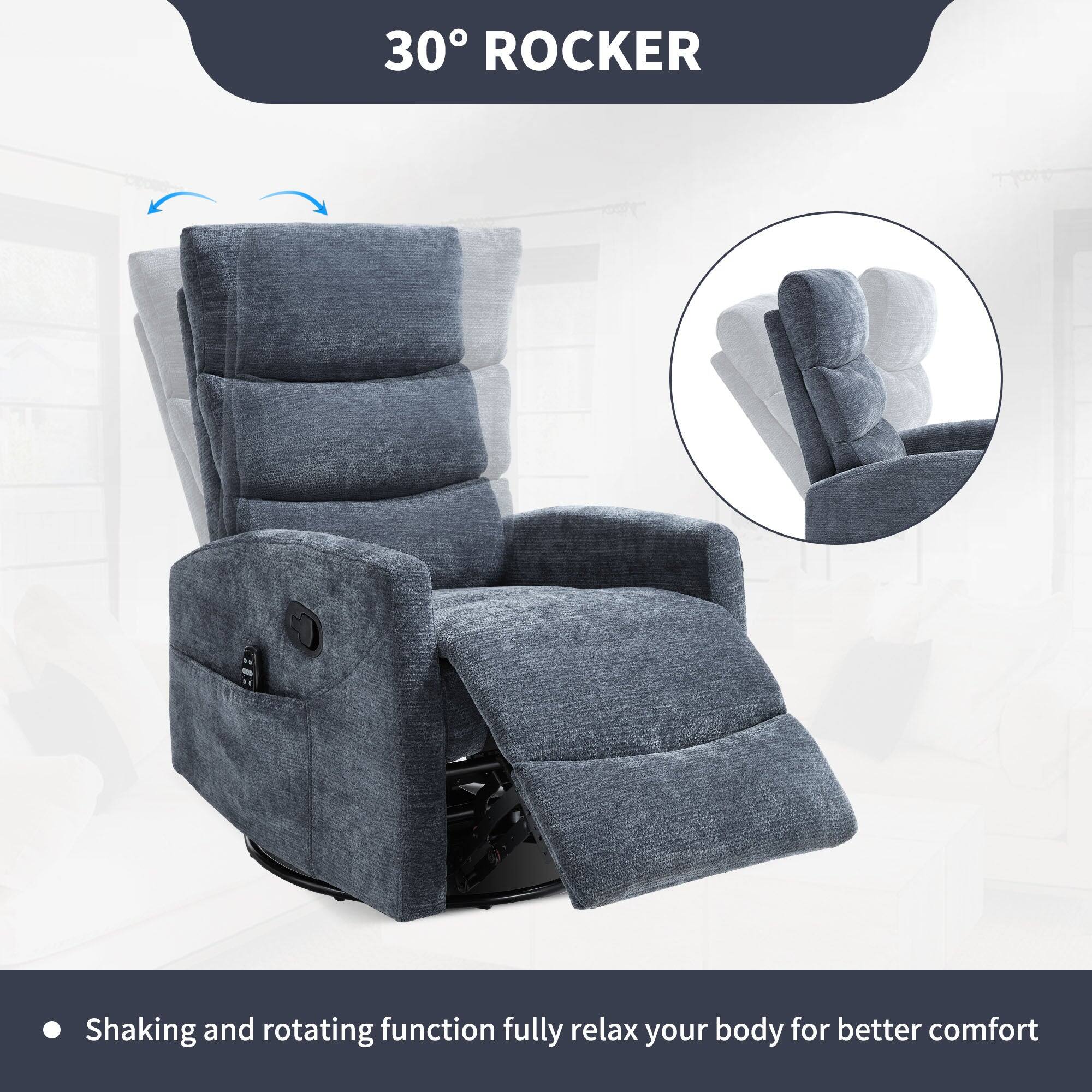 30° ROCKER

Shaking and rotating function fully relax your body for better comfort