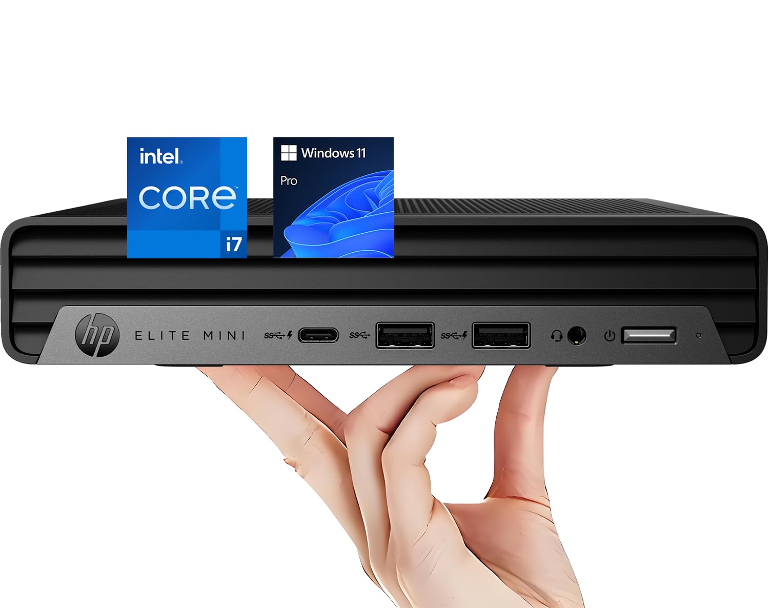 Intel Core i7  
Windows 11 Pro  
HP Elite Mini S9G