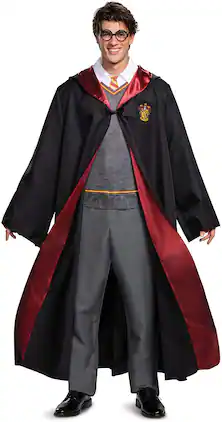 Disguise - Harry Potter Deluxe Adult Costume | X-Large (42-46) - Black