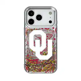 Keyscaper - NCAA - Oklahoma Sooners iPhone Glitter Paisley Design Case - 13 - Multicolor