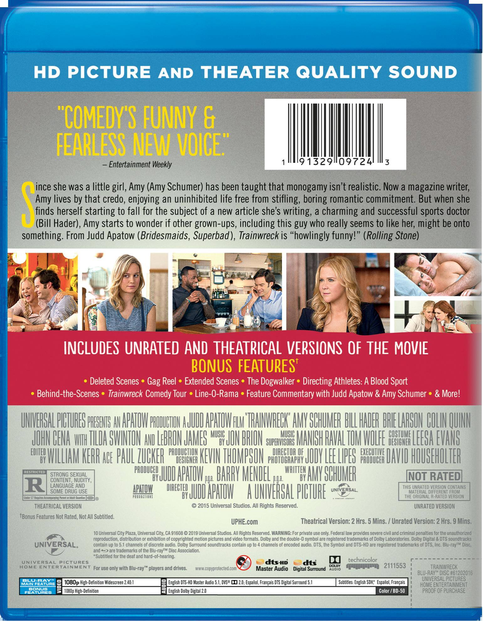 Back. Trainwreck (Blu-ray Unrated) [Blu-ray].