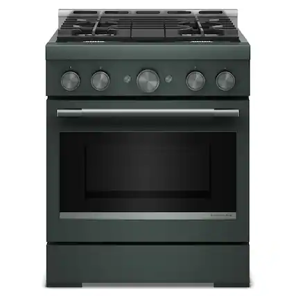 Front. KitchenAid - 4.1 Cu. Ft. Slide-In Commercial Gas True Convection Range with Self-Cleaning and No Preheat Air Fry Mode - Juniper.