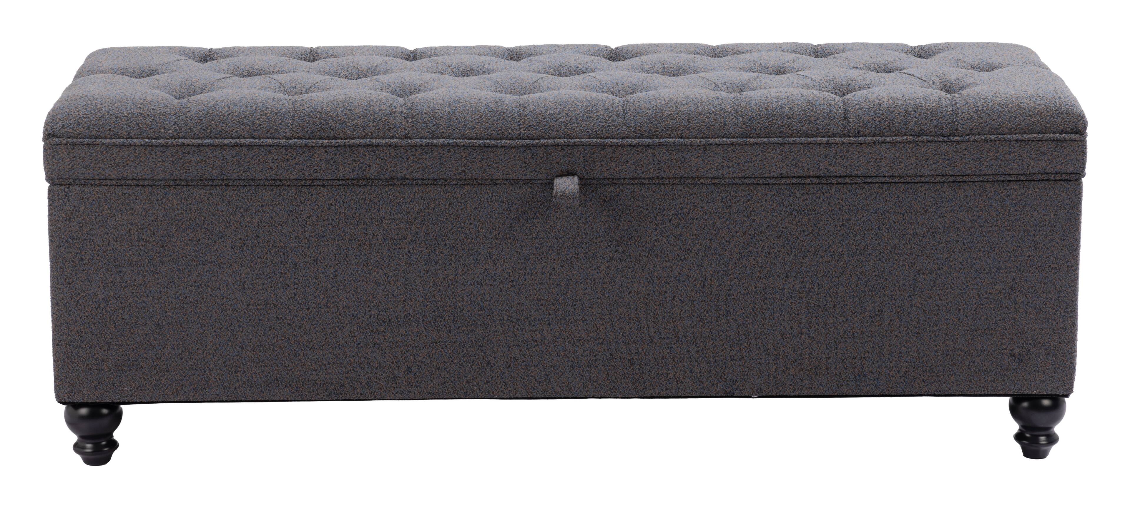 Alt View 1. Hivvago - Halifax Storage Bench Gravel Gray - Gravel Gray.