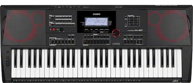 Front. Casio - CT-X5000 Portable Keyboard with 61 Keys - Black.