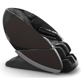 Human Touch - Super Novo X 4D Full Body Zero Gravity Massage Chair with Dual SL-Track Rollers, Heat, Foot & Calf Massage, JBL Audio - Pad Gray Leather / Door Espresso SofHyde