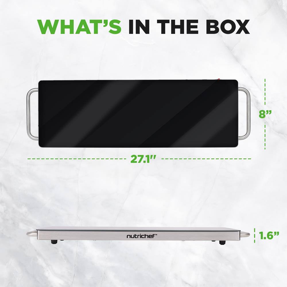 WHAT'S IN THE BOX

8" x 27.1" nutrichef 1.6"