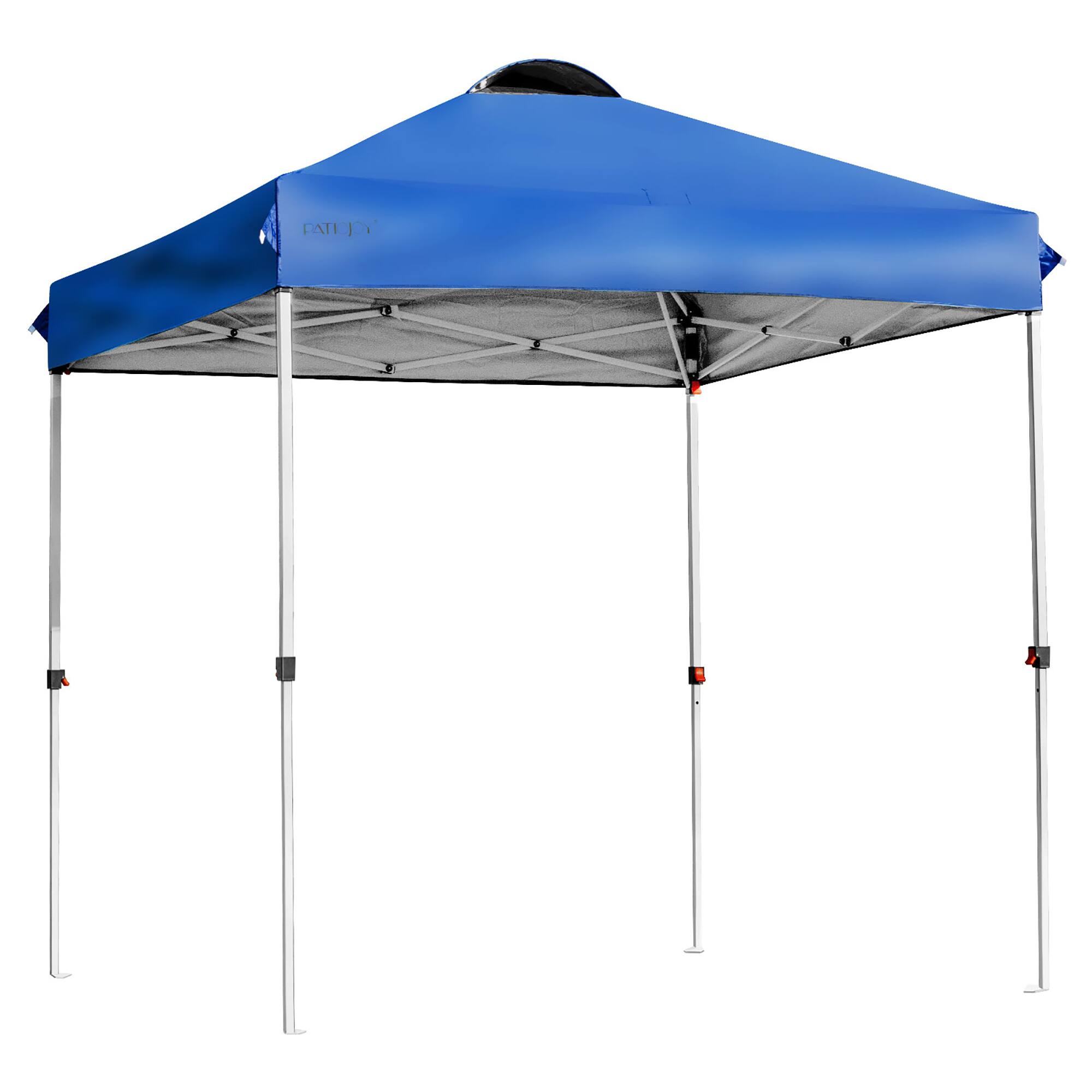 Alt View 7. Costway - Costway 6x6 FT Pop Up Canopy Tent Camping Sun Shelter W/ Roller Bag - Blue.