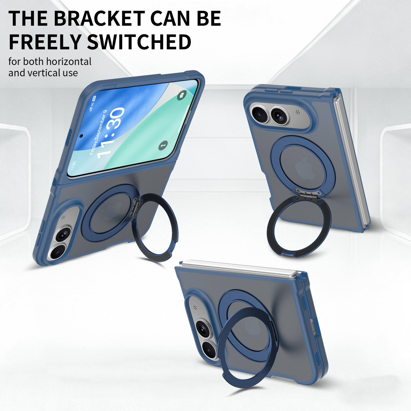 Dteck Magnetic Case for Apple iPhone Duo, Shockproof Rugged Translucent ...