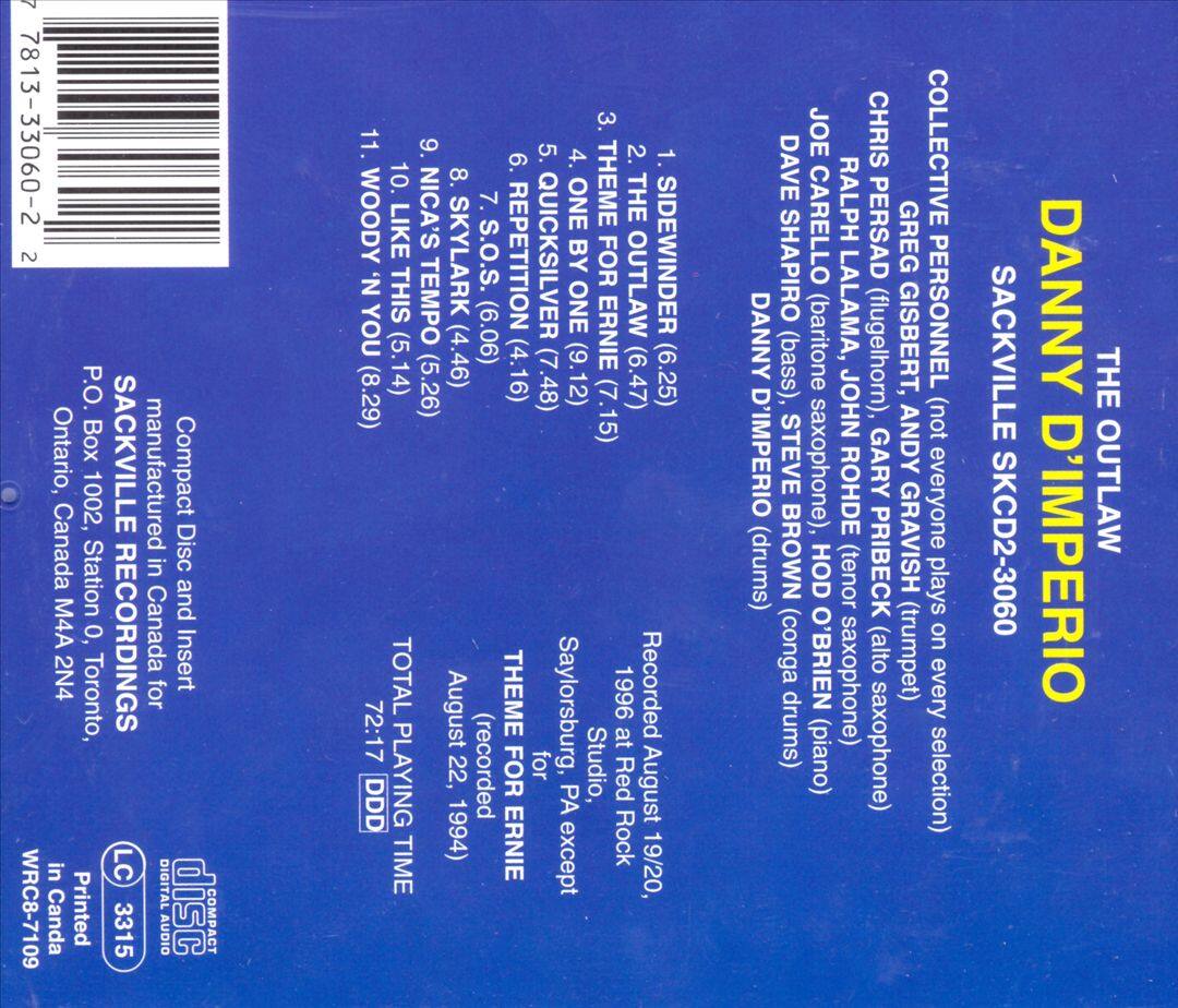 Back. The Outlaw [CD].