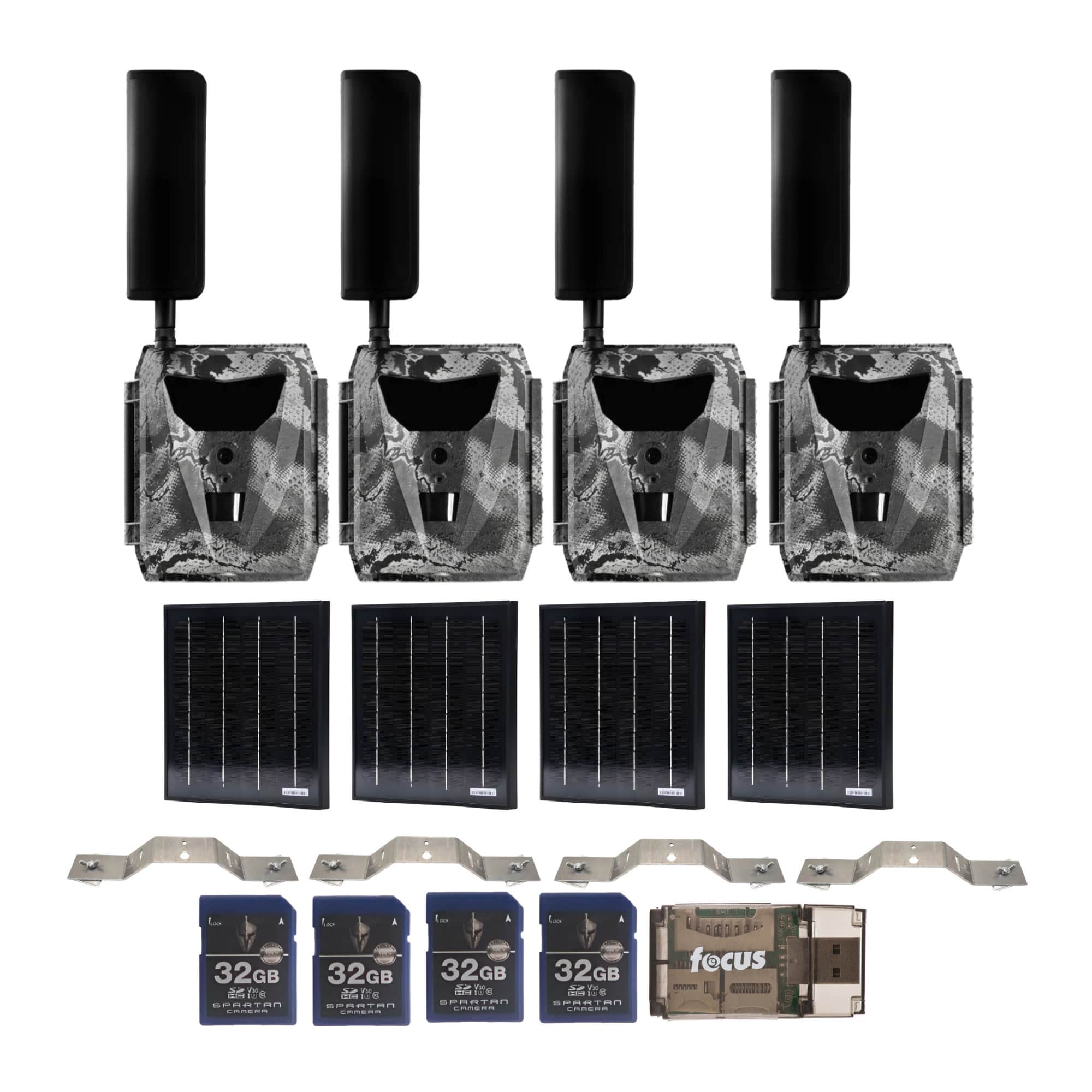 Bundle - Spartan Camera - Spartan GoLive 4G/LTE Trail Camera (Spartan Areus) with Accessories