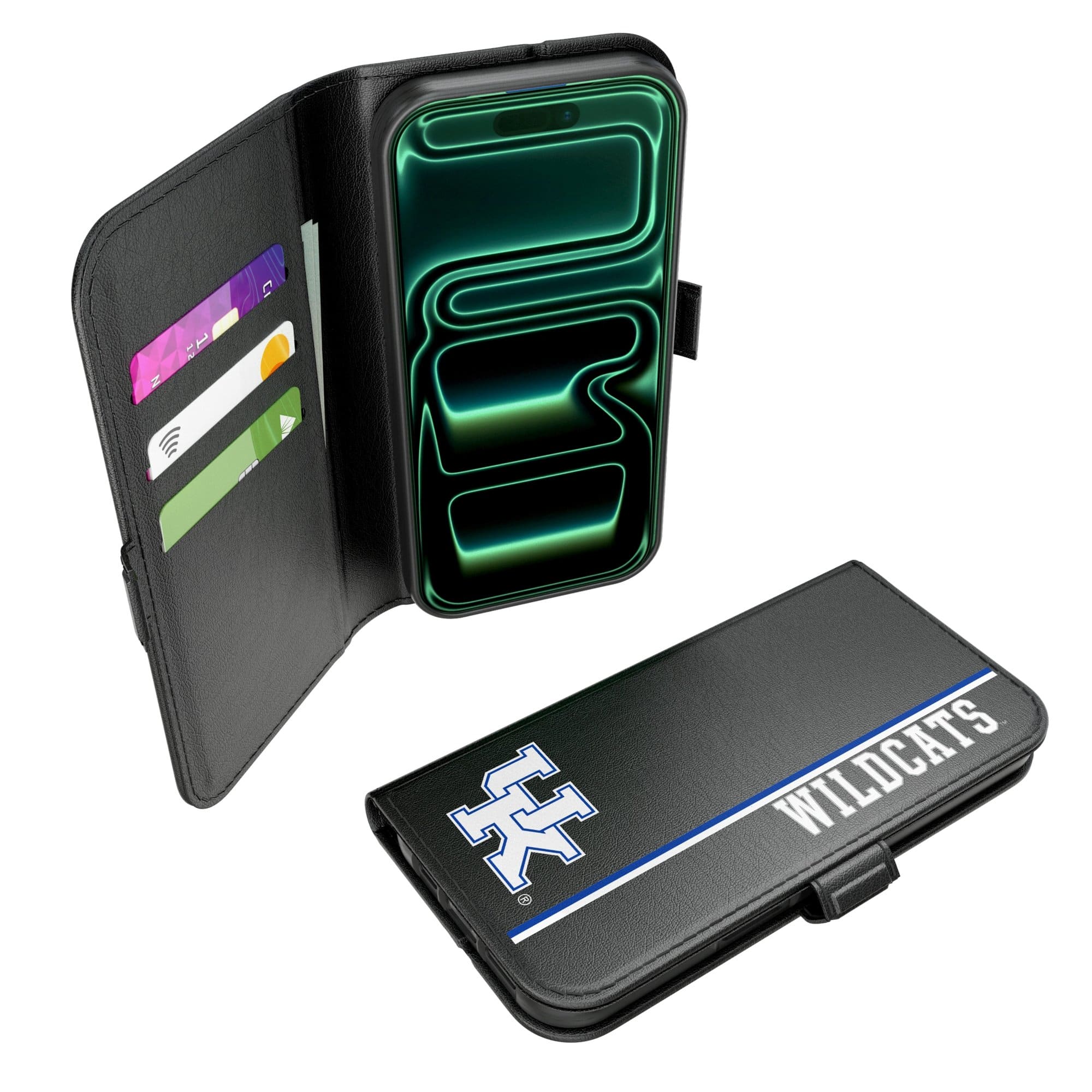 Keyscaper - NCAA - Kentucky Wildcats iPhone Folio 2.0 Case - 17 - Black price history on PriceWatchPro