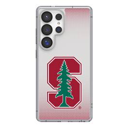 Keyscaper - NCAA - Stanford Cardinal Linen Logo Galaxy Clear Case - S24 Ultra - Multicolor