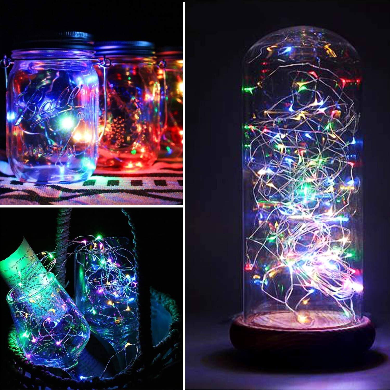Alt View 1. PARKER SLATER - 6-Pack Multicolor Fairy String Lights, 7.2ft, 20 LED, Battery Operated.
