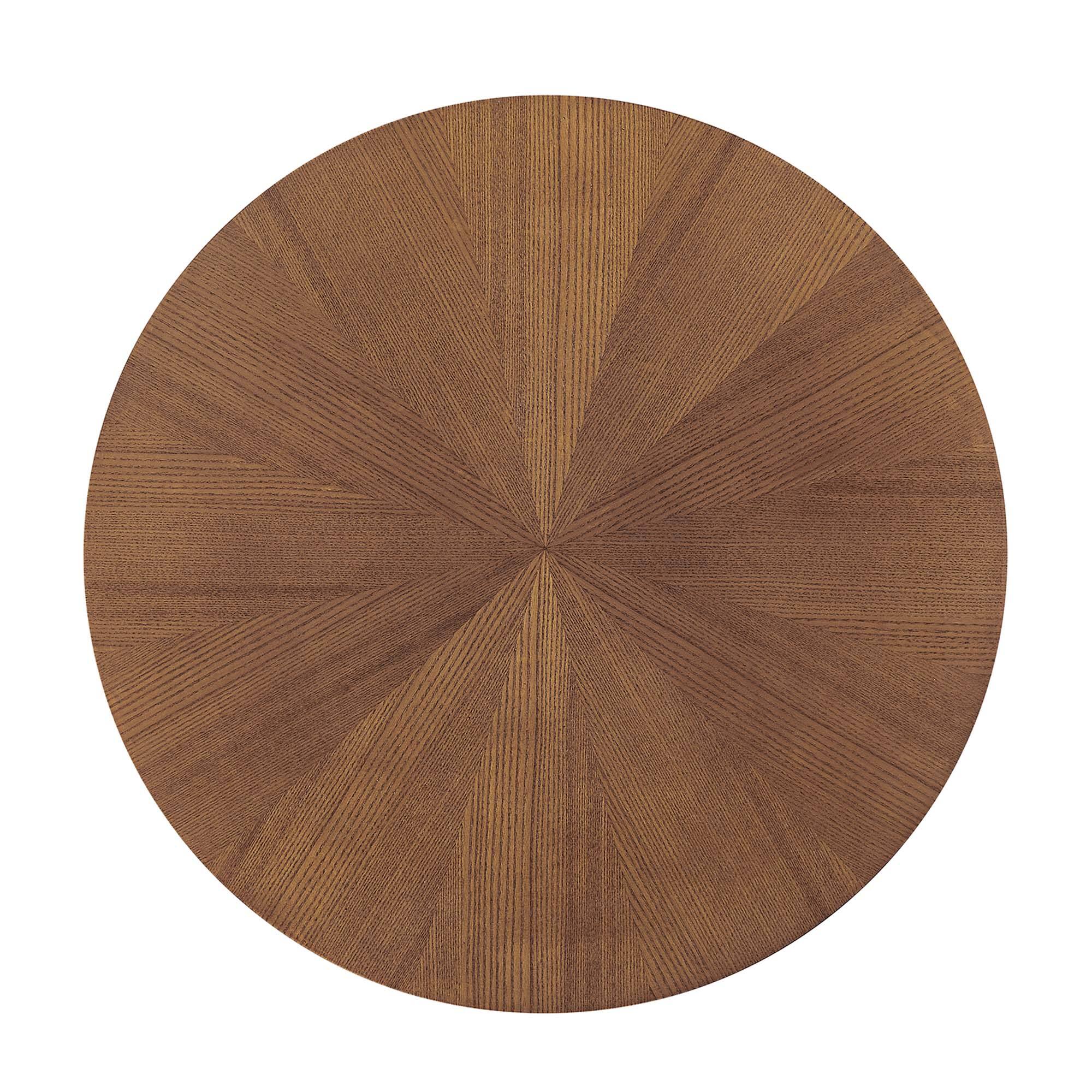 Alt View 4. Modway - Crossroads 24" Round Wood Side Table by Modway - Walnut.
