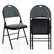 Alt View 6. Costway - 2 Pack Folding Chairs Portable Padded Office Kitchen Dining Chairs - Grey.