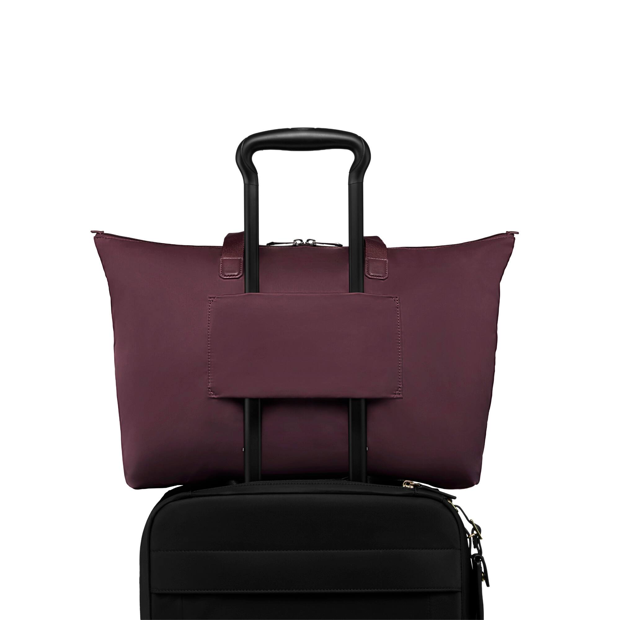 Angle. TUMI - Voyageur Just In Case Medium Tote - Rosewood.
