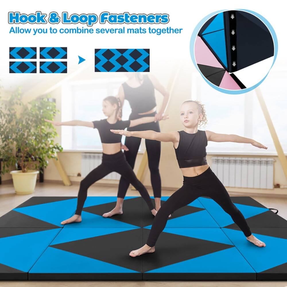 Hook & Loop Fasteners  
Allow you to combine several mats together