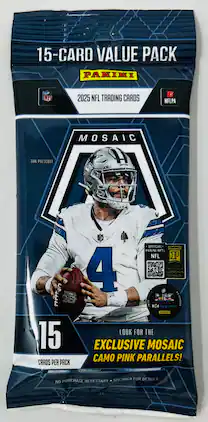 2025 Panini Mosaic Football 15-Card Value Pack