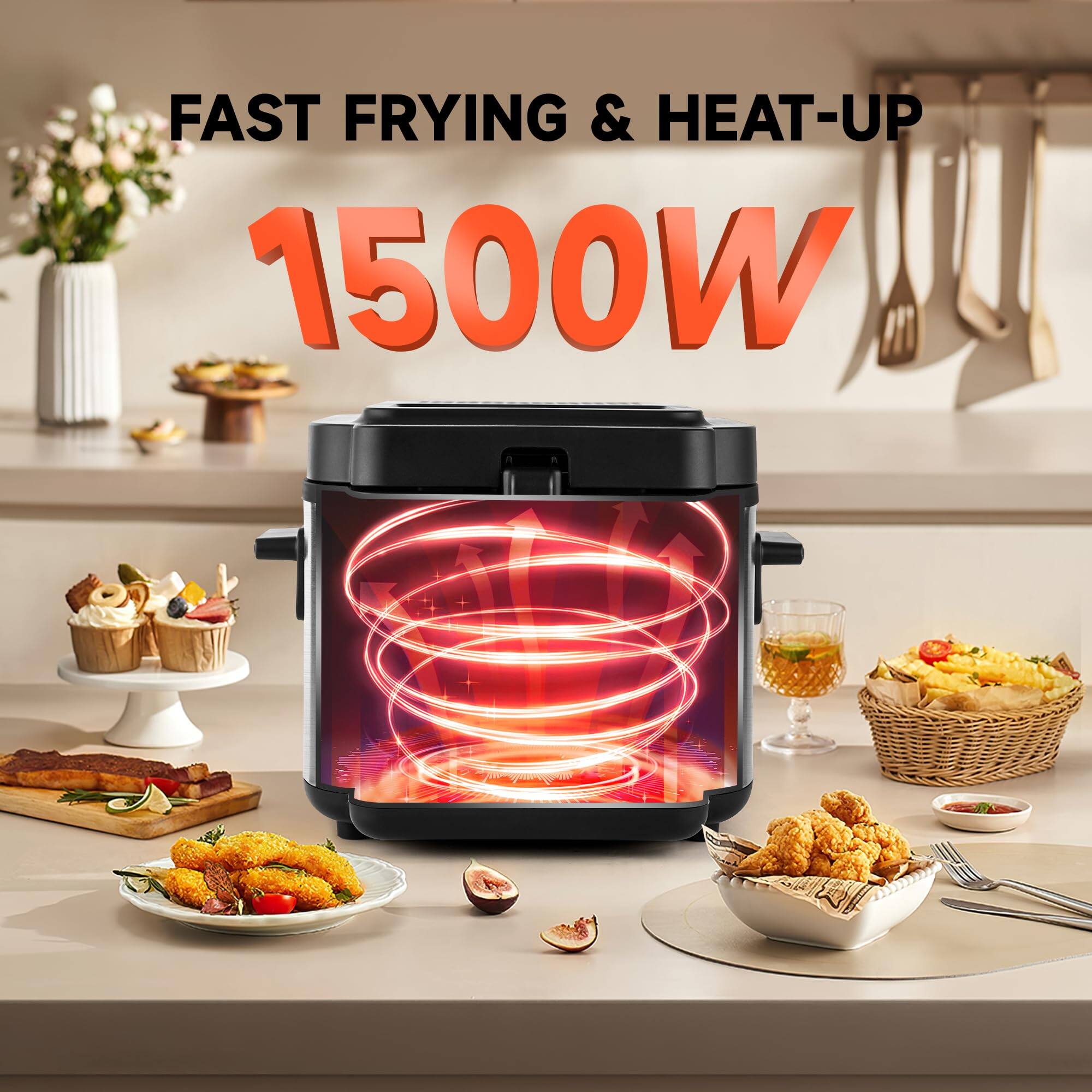FAST FRYING & HEAT-UP  
1500W