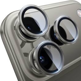 Dteck - For Apple iPhone 17 Pro Camera Lens Protectors Cover, Individual Lens Protectors,9H+ Anti-Scratch Tempered Glass Cov - Titaniumgray