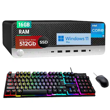 16GB RAM
Solid State Drive 512Gb SSD
Intel Core i5
Windows 11 Pro
HP ProDesk