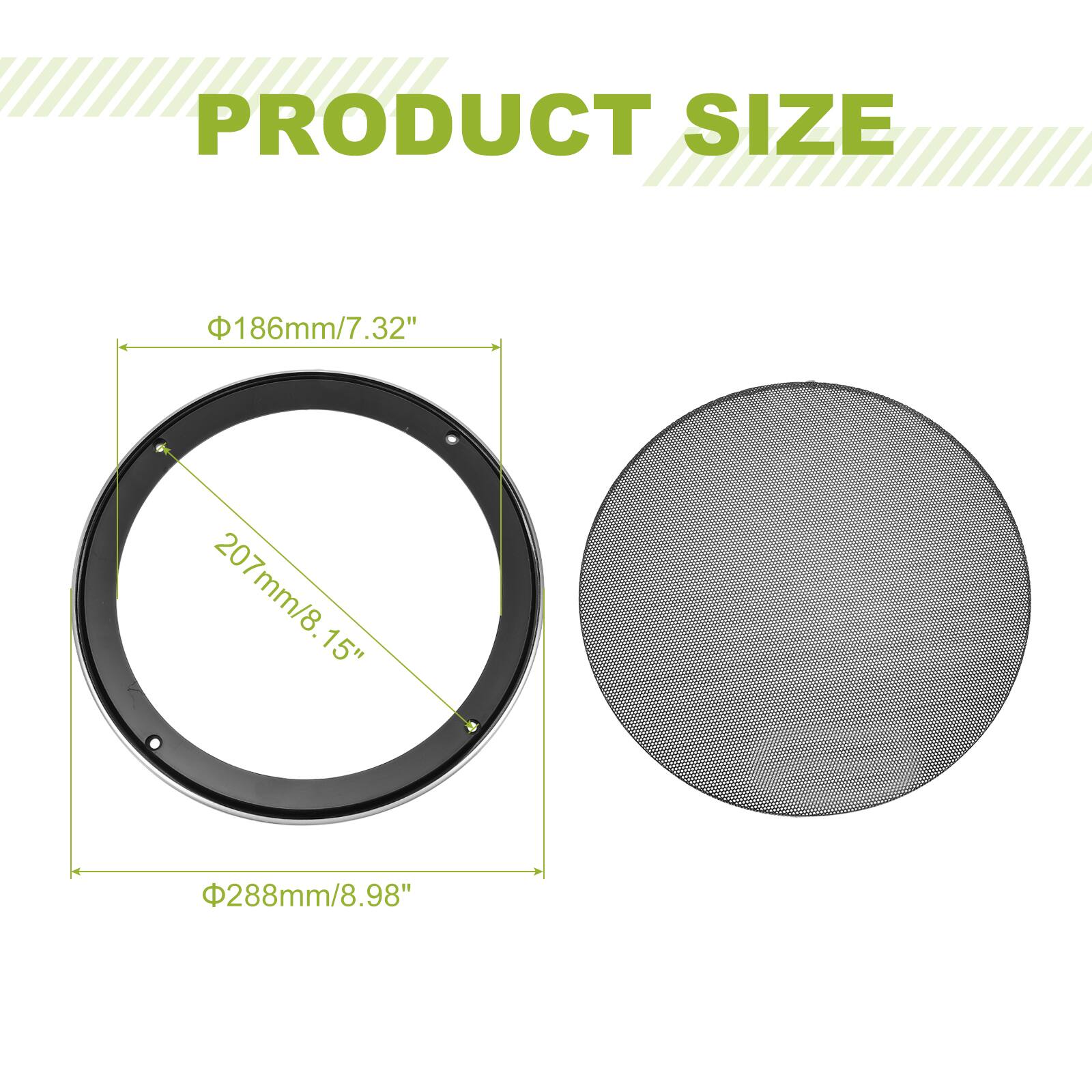 PRODUCT SIZE  
186mm/7.32"  
207mm/8.15"  
288mm/8.98"