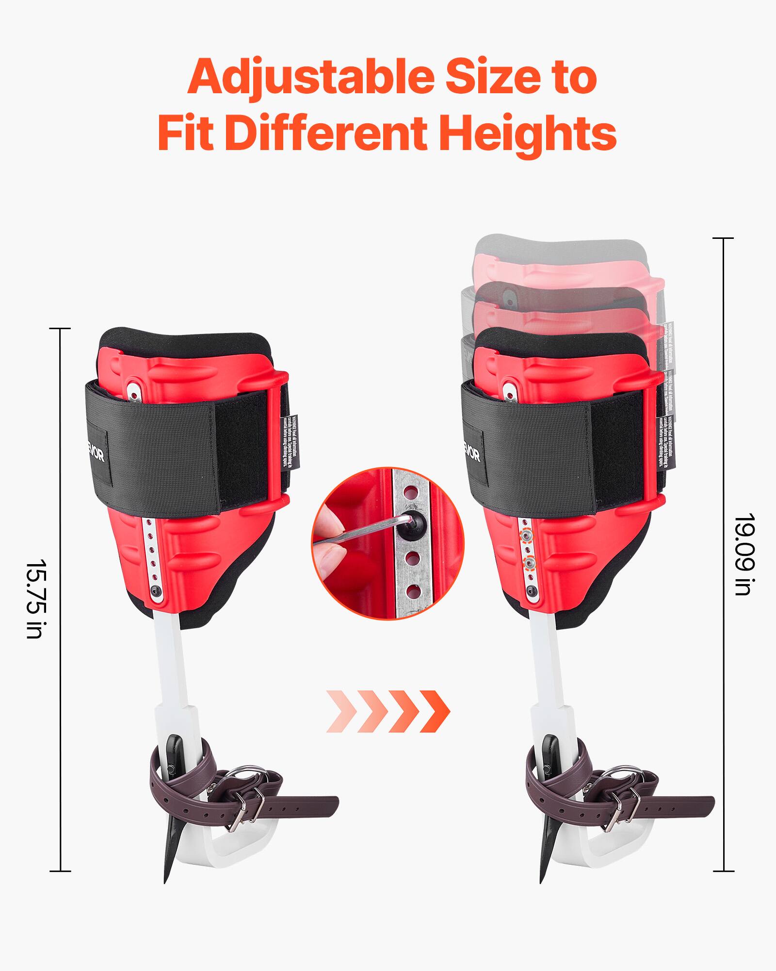 Adjustable Size to Fit Different Heights

15.75 in

19.09 in