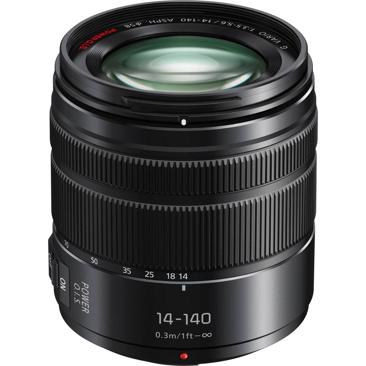 ASPH. 14-140 - 58 1:3.5-5.6/14-140 POWER O.I.S. O.I.S. VARIO G

OFF
70 NO O.I.S.
50 POWER
35
25 18 14 14-140 0.3m/1ft-∞