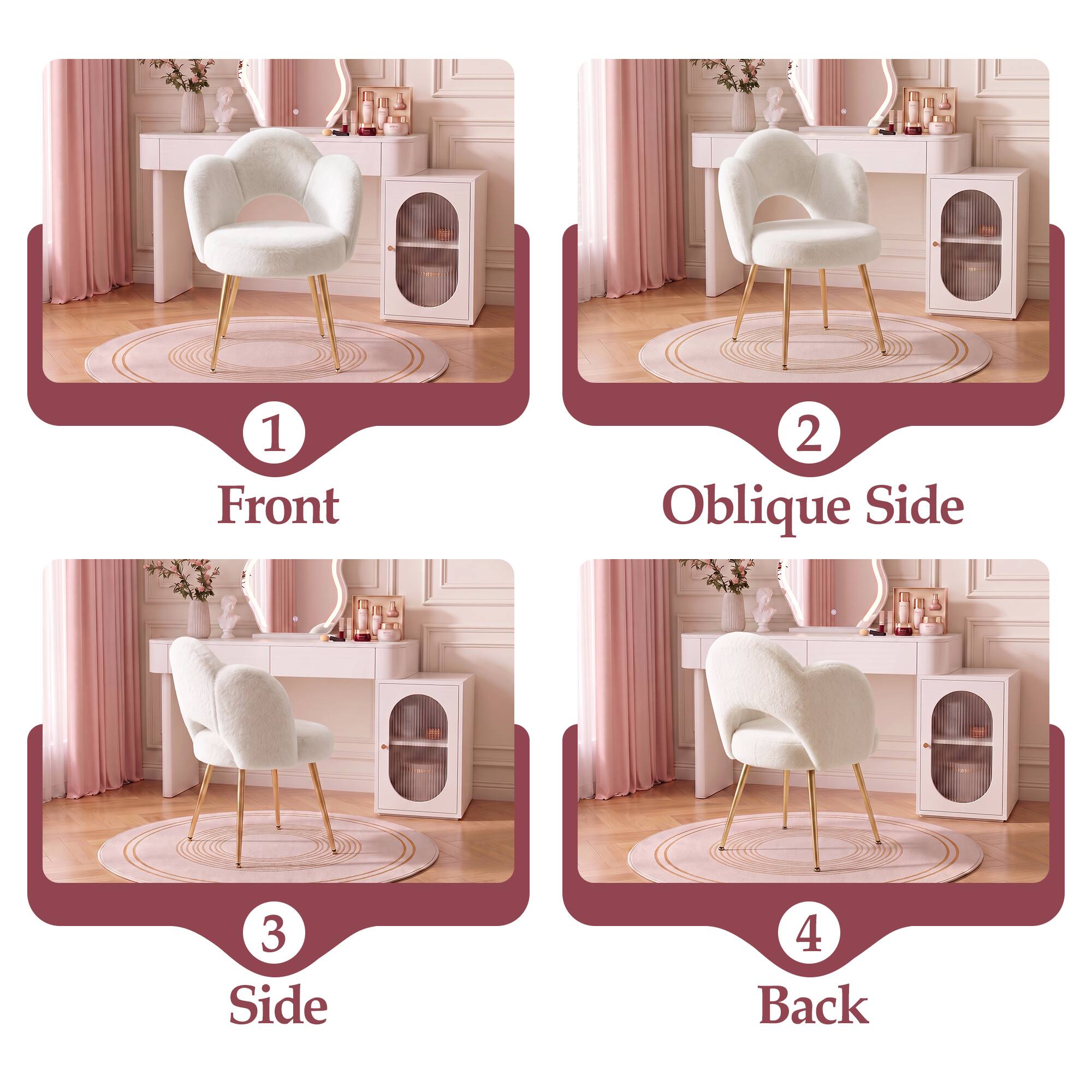 1 Front
2 Oblique Side
3 Side
4 Back