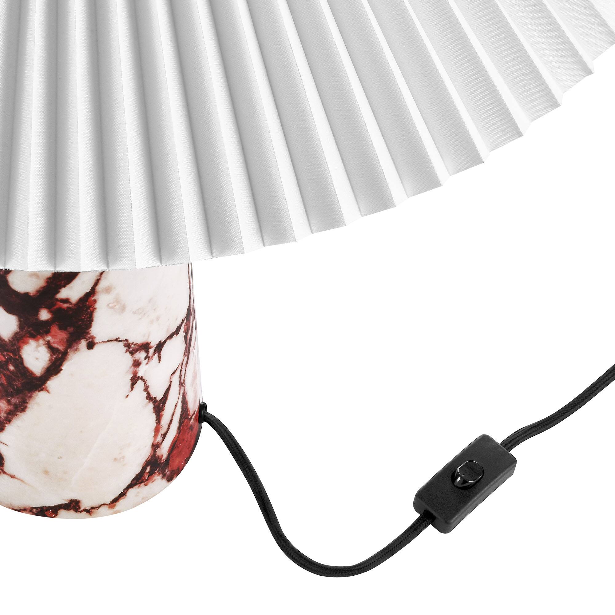 Alt View 6. Modway - Nera Marble Table Lamp by Modway - Red.