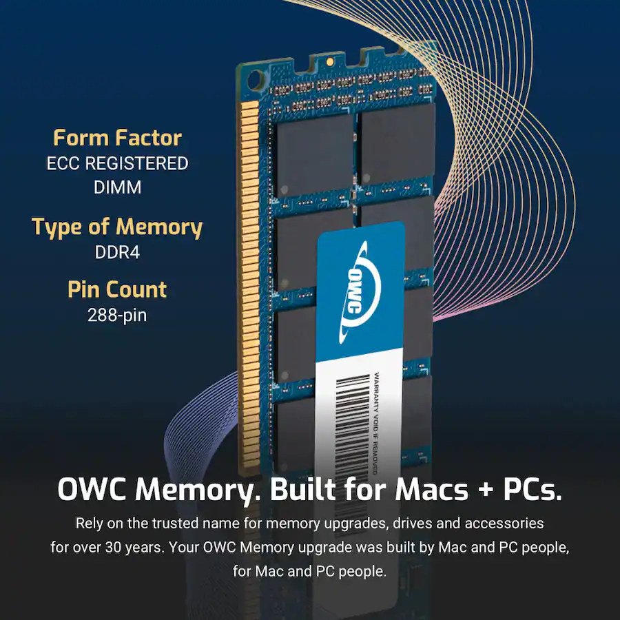 OWC 16GB RDIMM Memory RAM For QNAP TS 2888X Black Chips 2R6D42R816GB ...