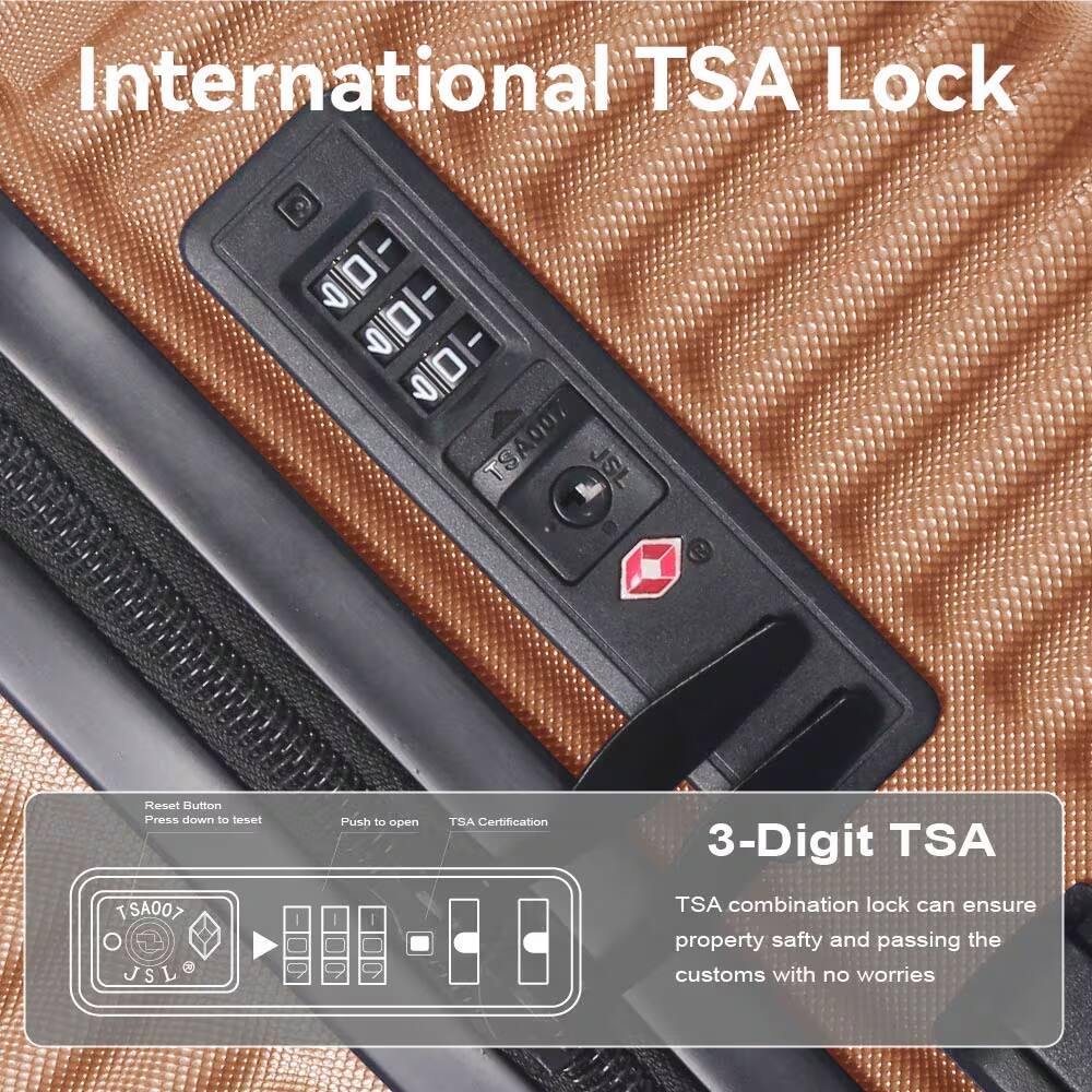 International TSA Lock

3-Digit TSA

TSA combination lock can ensure property safety and passing the customs with no worries

Reset Button
Press down to reset

Push to open

TSA Certification
