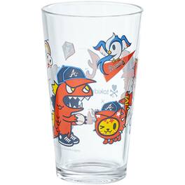 tokidoki - Atlanta Braves 16oz. Pint Glass - Multicolor
