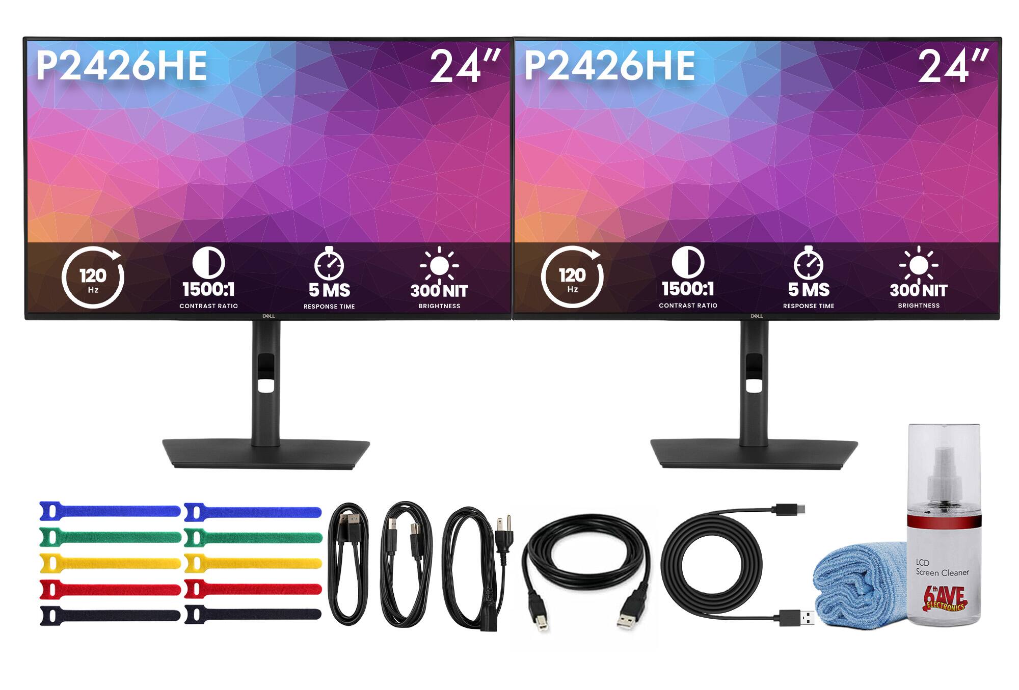 P2426HE  
24" P2426HE  
24"  
120 Hz  
1500:1 CONTRAST RATIO  
DELL  
5 MS RESPONSE TIME  
300 NIT BRIGHTNESS  
LCD Screen Cleaner di AVE ELECTRONICS
