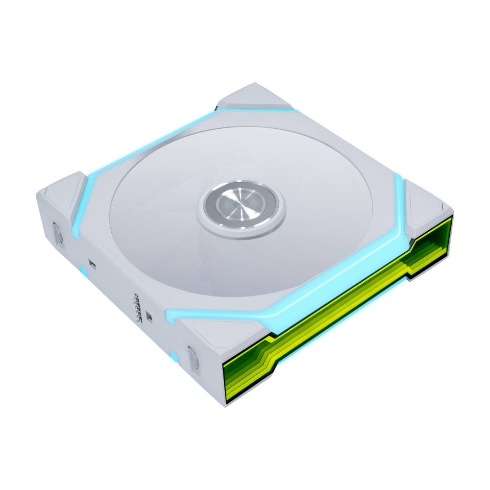 Alt View 1. Lian Li - UNI FAN SL Flex 120mm Normal Blade ARGB Fan, Single Pack, Daisy-Chain Design, Controller Not Included, White (12SL1F1W) - White.